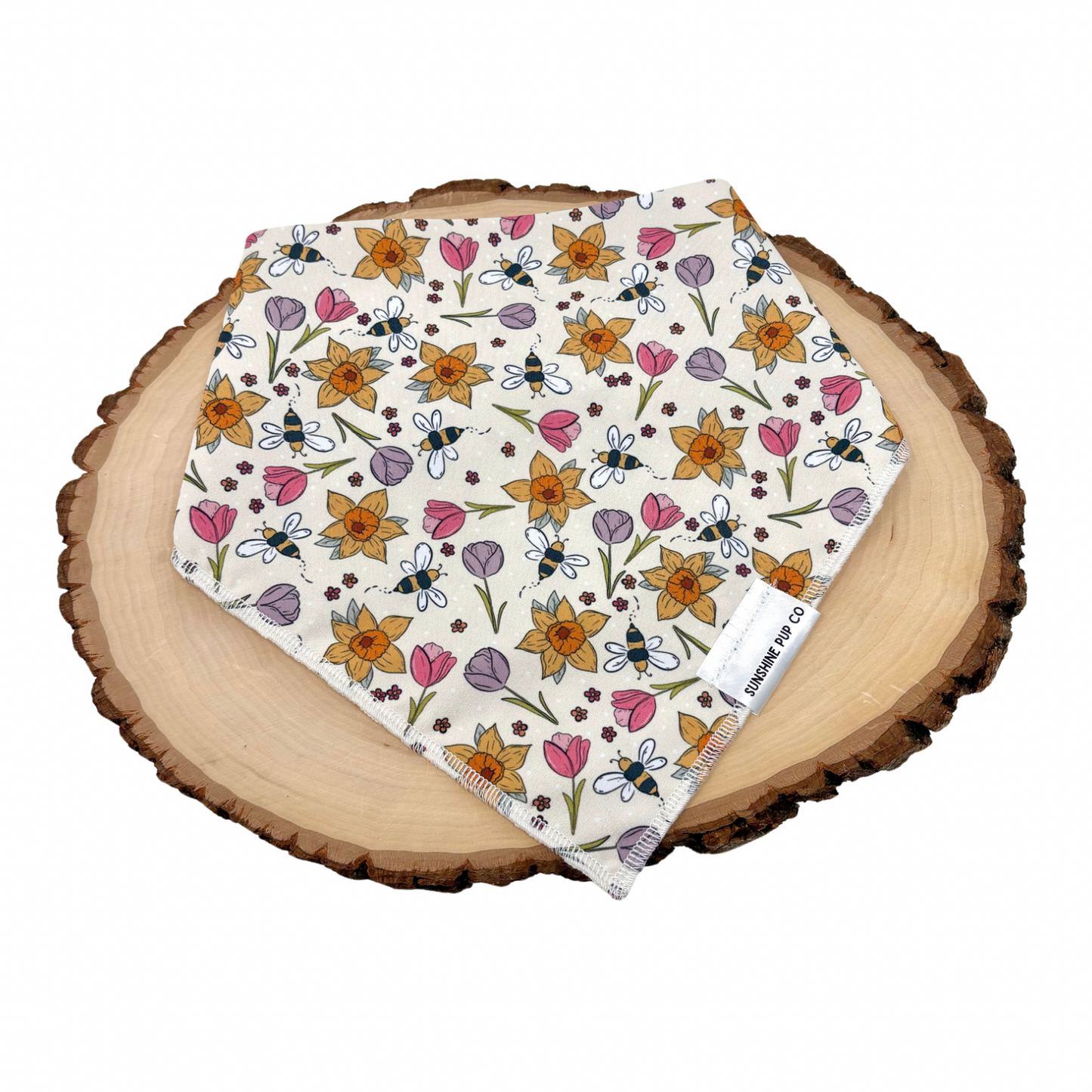 Buzzing Blossoms Bandana